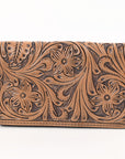 OHLAY WALLET Hand Tooled Genuine Leather women bag western handbag purse