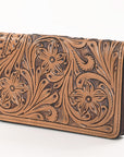 OHLAY WALLET Hand Tooled Genuine Leather women bag western handbag purse
