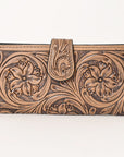 OHLAY WALLET Hand Tooled Genuine Leather women bag western handbag purse