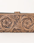OHLAY WALLET Hand Tooled Genuine Leather women bag western handbag purse