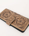 OHLAY WALLET Hand Tooled Genuine Leather women bag western handbag purse