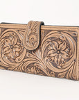 OHLAY WALLET Hand Tooled Genuine Leather women bag western handbag purse