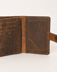 OHLAY WALLET Hand Tooled Genuine Leather women bag western handbag purse