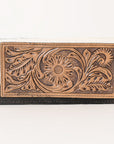 OHLAY WALLET Hand Tooled Hair-on Genuine Leather women bag western handbag purse