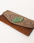 OHLAY WALLET Hand Tooled Hair-on Genuine Leather women bag western handbag purse