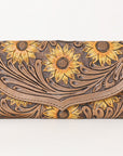 OHLAY WALLET Hand Tooled Genuine Leather women bag western handbag purse