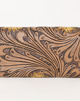 OHLAY WALLET Hand Tooled Genuine Leather women bag western handbag purse