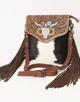 Ohlay Bags KBG172 CROSS BODY Hand Tooled Hair-on Genuine Leather women bag western handbag purse