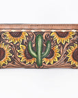 OHLAY WALLET Hand Tooled Genuine Leather women bag western handbag purse