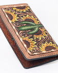 OHLAY WALLET Hand Tooled Genuine Leather women bag western handbag purse