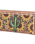 OHLAY WALLET Hand Tooled Genuine Leather women bag western handbag purse