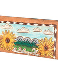 OHLAY WALLET Hand Tooled Genuine Leather women bag western handbag purse