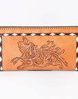 OHLAY WALLET Hand Tooled Genuine Leather women bag western handbag purse