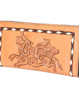 OHLAY WALLET Hand Tooled Genuine Leather women bag western handbag purse