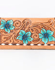 OHLAY WALLET Hand Tooled Genuine Leather women bag western handbag purse