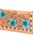 OHLAY WALLET Hand Tooled Genuine Leather women bag western handbag purse