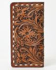 OHLAY WALLET Hand Tooled Genuine Leather women bag western handbag purse