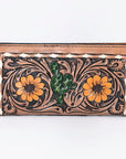 OHLAY WALLET Hand Tooled Genuine Leather women bag western handbag purse