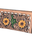 OHLAY WALLET Hand Tooled Genuine Leather women bag western handbag purse