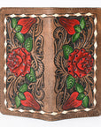 OHLAY WALLET Hand Tooled Genuine Leather women bag western handbag purse