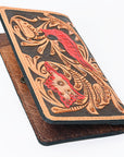 OHLAY WALLET Hand Tooled Genuine Leather women bag western handbag purse