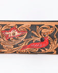 OHLAY WALLET Hand Tooled Genuine Leather women bag western handbag purse