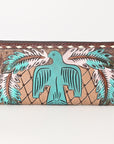 OHLAY WALLET Hand Tooled Genuine Leather women bag western handbag purse
