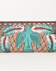 OHLAY WALLET Hand Tooled Genuine Leather women bag western handbag purse