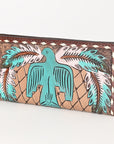 OHLAY WALLET Hand Tooled Genuine Leather women bag western handbag purse