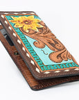 OHLAY WALLET Hand Tooled Genuine Leather women bag western handbag purse
