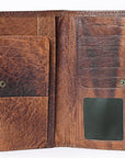 OHLAY WALLET Hand Tooled Genuine Leather women bag western handbag purse