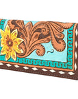 OHLAY WALLET Hand Tooled Genuine Leather women bag western handbag purse