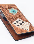 OHLAY WALLET Hand Tooled Genuine Leather women bag western handbag purse