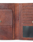 OHLAY WALLET Hand Tooled Genuine Leather women bag western handbag purse