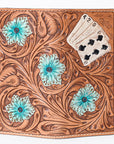 OHLAY WALLET Hand Tooled Genuine Leather women bag western handbag purse
