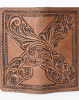 OHLAY WALLET Hand Tooled Genuine Leather women bag western handbag purse