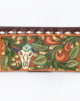 OHLAY WALLET Hand Tooled Genuine Leather women bag western handbag purse