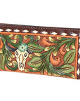OHLAY WALLET Hand Tooled Genuine Leather women bag western handbag purse