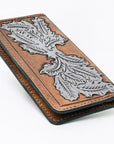 OHLAY WALLET Hand Tooled Genuine Leather women bag western handbag purse