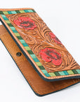 OHLAY WALLET Hand Tooled Genuine Leather women bag western handbag purse