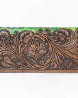 OHLAY WALLET Hand Tooled Genuine Leather women bag western handbag purse
