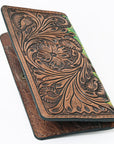 OHLAY WALLET Hand Tooled Genuine Leather women bag western handbag purse