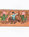 OHLAY WALLET Hand Tooled Genuine Leather women bag western handbag purse