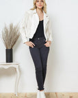 Faux Leather Moto Fringe Jacket