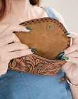 American Darling Sunglass Case Hand Tooled Genuine Leather Women Bag Western Handbag Purse