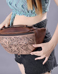 ADBG1211 American Darling Hand Tooled Genuine Leather Women Bag Western Handbag Purse