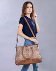 ADBG1213 American Darling Hand Tooled Genuine Leather Women Bag Western Handbag Purse