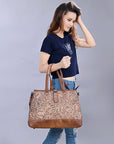 ADBG1213 American Darling Hand Tooled Genuine Leather Women Bag Western Handbag Purse