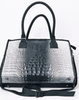 American Darling ADBG1217 Crocodile Embossed Genuine Leather Women Bag Western Handbag Purse