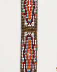 HILASON Beaded American Style Western Cowgirl Handmade Hatband Tan